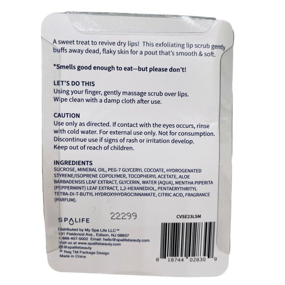 3x Spalife Scented Lip Scrub  0.53 Oz each Gently Exfoliating suitable for kids - Picture 3 of 7